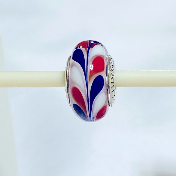 Pandora All American Murano Glass Charm - Picture 2 of 4